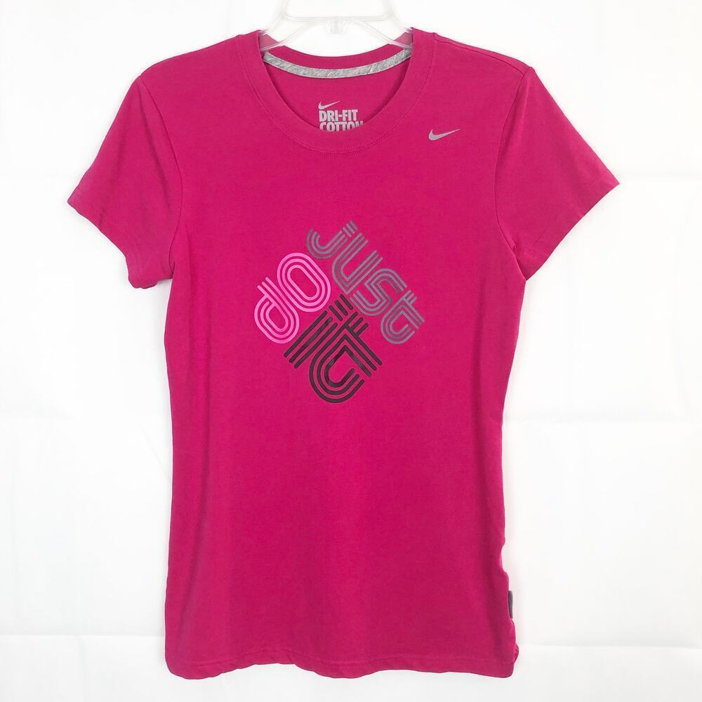 Nike Dri-Fit Cotton Pink T-Shirt Size Small